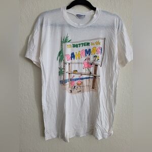 Vintage 90s threadbare Bahamas tourist tee | size XL